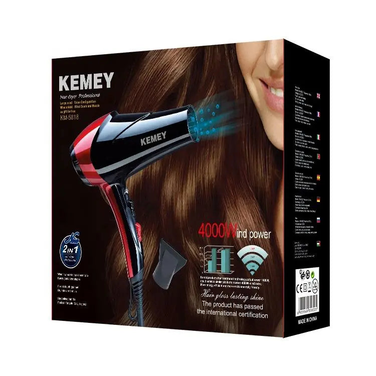 Kemei KM-5818 Hair Dryer – Dryer with Heat & Speed Controls