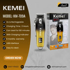 Kemei KM-PG709A Rechargeable Hair Clipper & Trimmer