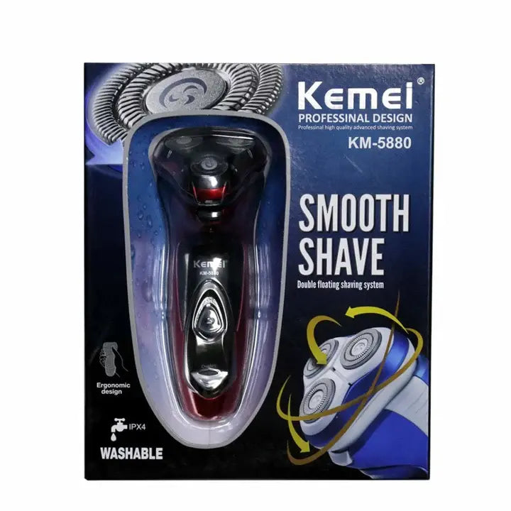 Kemei KM-5880 Rotary Electric Shaver for Men