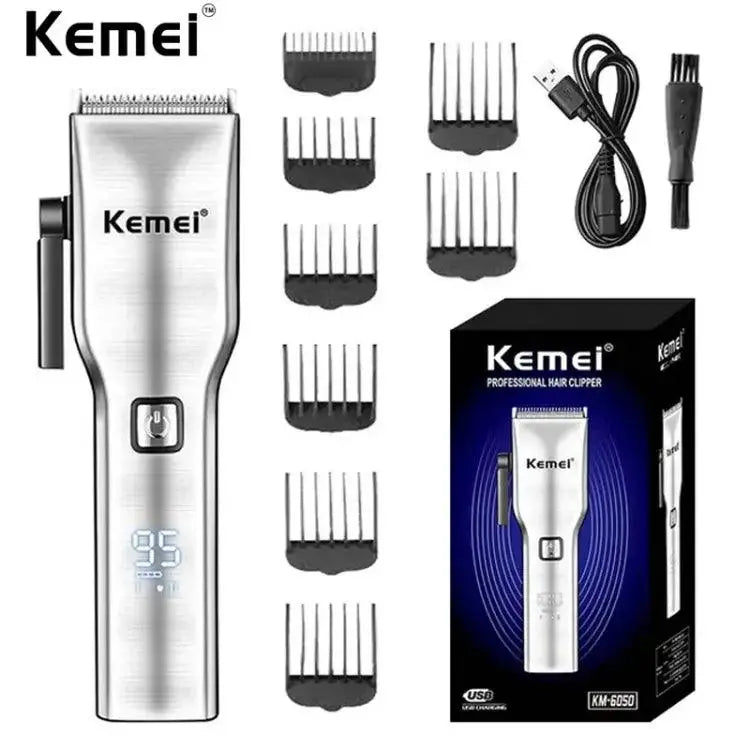 Kemei KM-6050 Cordless Hair Clipper – Beard & Hair Trimmer