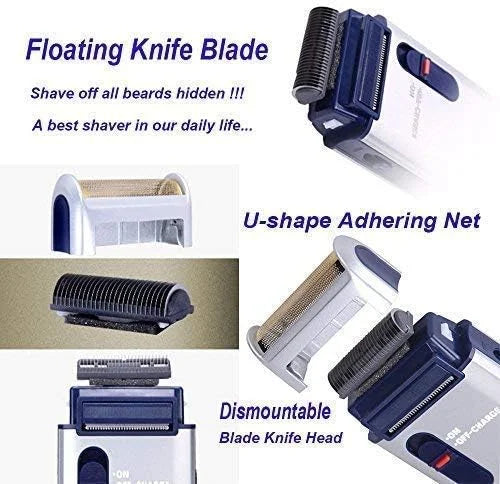 Yandou Electric Shaver : Rechargeable Silver Razor for Men