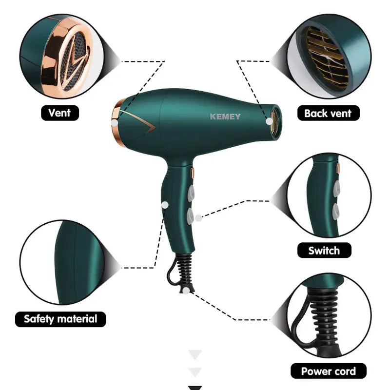 Kemei KM-8222 Professional Hair Dryer – Pakistan