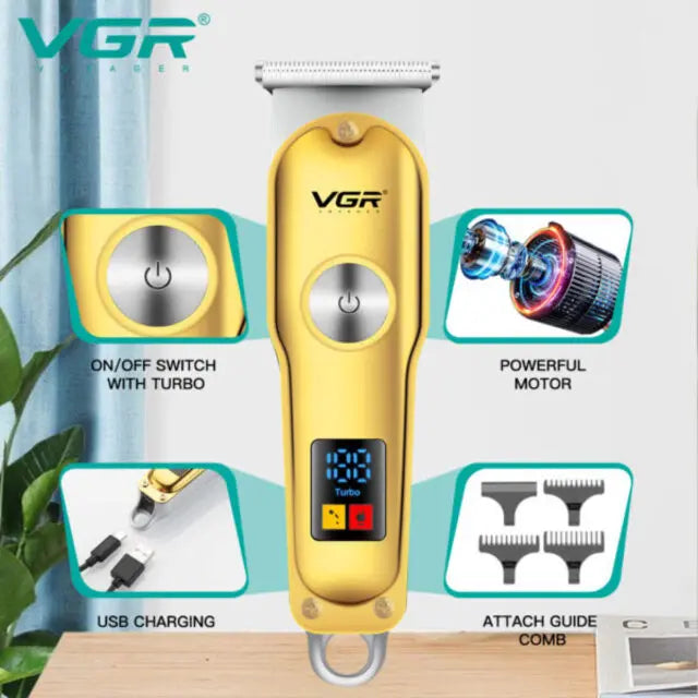 VGR V-290 Professional Cordless Hair Clipper – Electric Trimmer