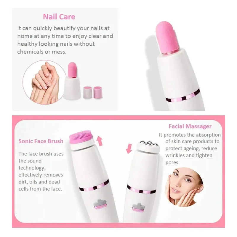Kemei KM-2189 7-in-1 Electric Lady Shaver Epilator Kit