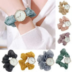 Korean Scrunchie Wrist Watch for Girls & Women – Elegant Streamer Design