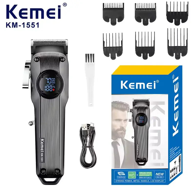 Kemei KM-1551 Beard & Hair Trimmer Clipper for Men