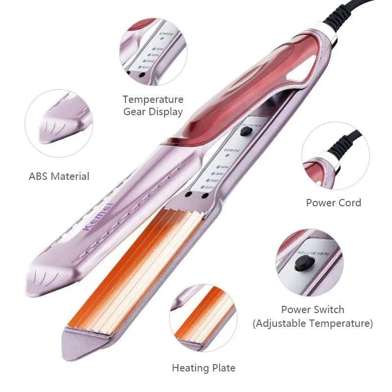 Kemei KM-471 Hair Straightener with Temperature Control