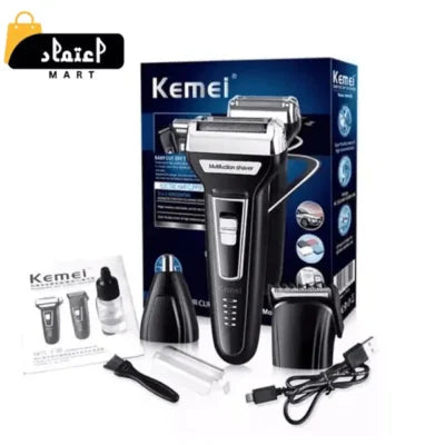 Kemei KM 6558 3-in-1 Electric Hair Clipper and Grooming Kit