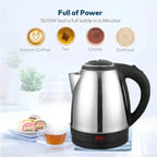NM National Electric Kettle – 2L Quick-Boil Stainless Steel Jug