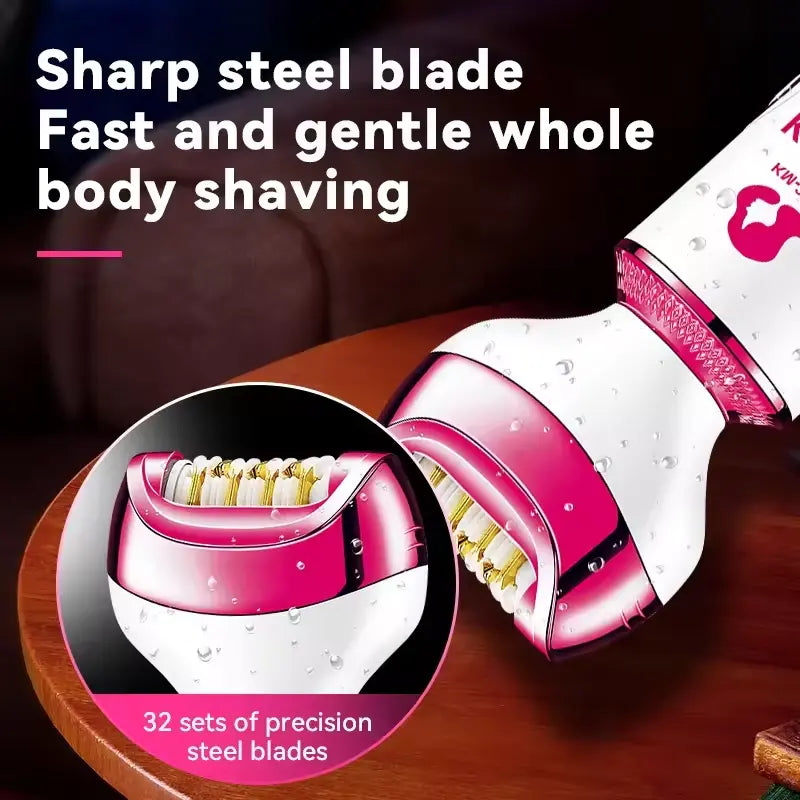 Kemei KM-2192 6-in-1 Multifunction Shaver Epilator Kit