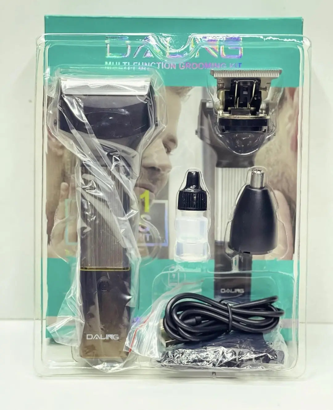 DALING DL-9267 3-in-1 Cordless Hair Trimmer & Shaver