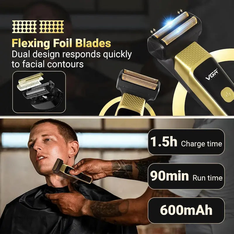 VGR V-366 3 in 1 cordless Beard shaver for Men