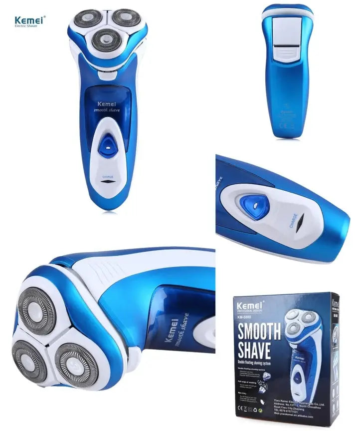 Kemei KM-5880 Rotary Electric Shaver for Men
