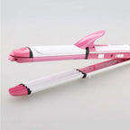 Kemei KM-1291 3-in-1 Hair Straightener, Curler & Crimper