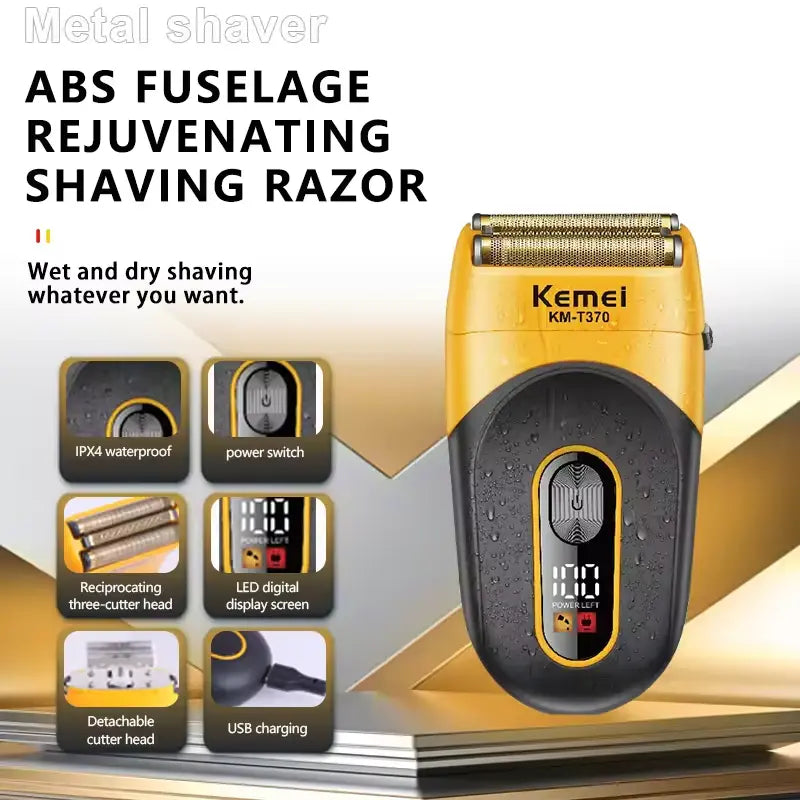 Kemei KM-T370 Men’s Hair & Beard Shaver