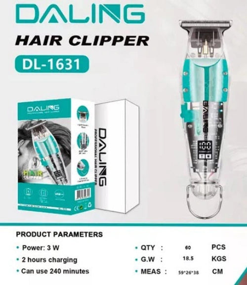 Daling DL-1631: Professional Full Transparent Body Hair Clipper