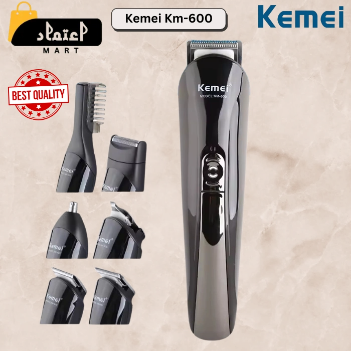 Kemei Km-600 11-In-1 Super Grooming Kit | Ideal for Home or Salon Use