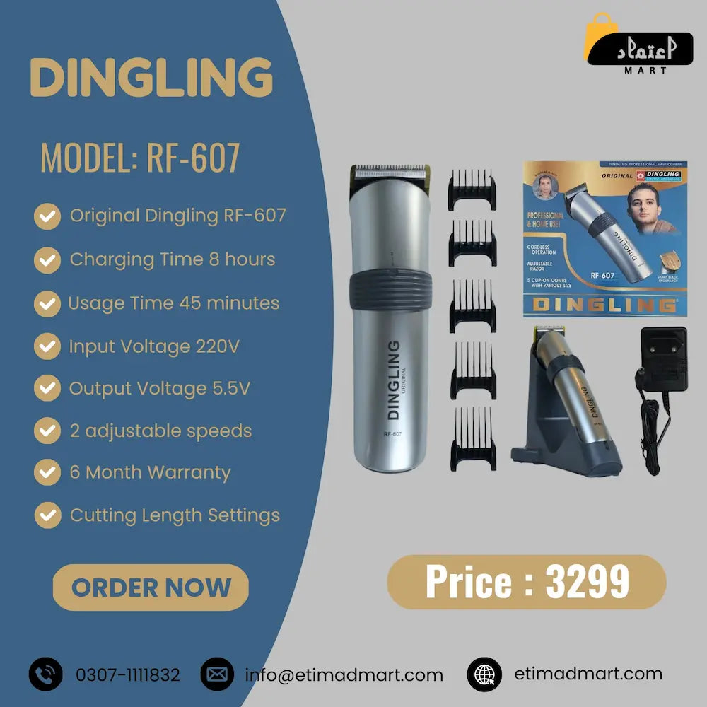 Original Dingling RF-607 Professional Hair & Beard Trimmer
