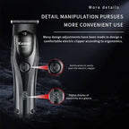 Kemei KM-593 Cordless Hair Trimmer – LED Display & Multi-Speed