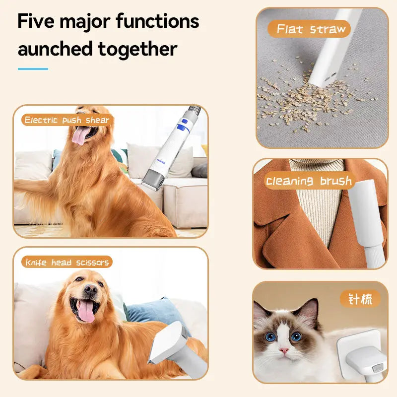 Kemei KM-2098 Pet Grooming Kit with Vacuum