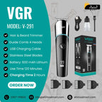 VGR V-291 Electric Hair & Beard Trimmer for Men