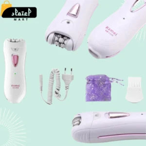Kemei KM-290R Rechargeable Epilator for Women – Cordless Hair Removal