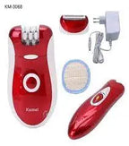 Kemei KM-3068 3-in-1 Ladies Epilator-Shaver Kit