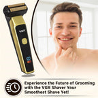 VGR V-366 3 in 1 cordless Beard shaver for Men