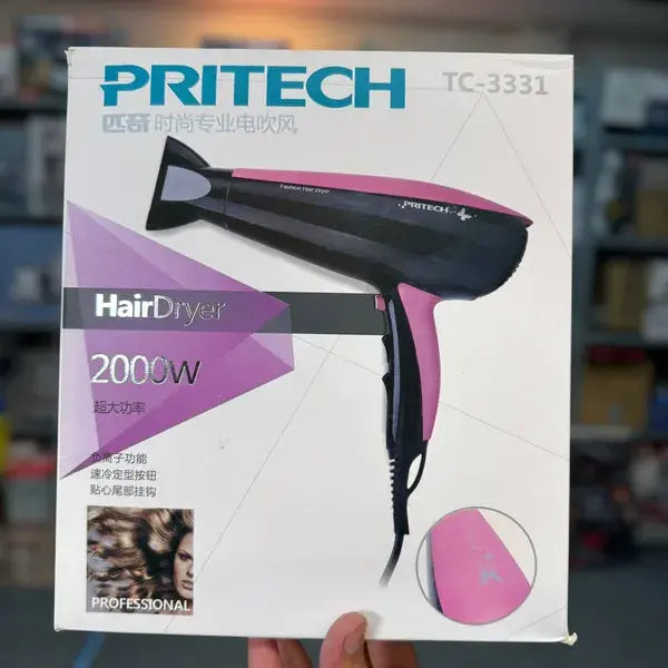 Pritech TC 3331 Hair Dryer – Ionic, Ceramic & Quick Drying