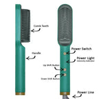 FH 909 Ceramic Heated Hair Straightening Comb