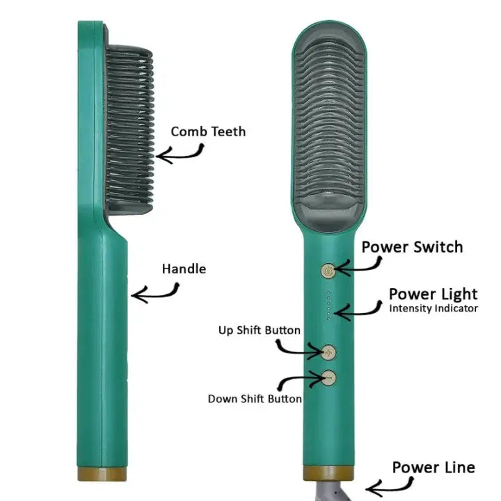 FH 909 Ceramic Heated Hair Straightening Comb