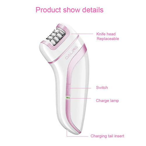 Daling DL-6015 Electric Rechargeable Epilator for Women