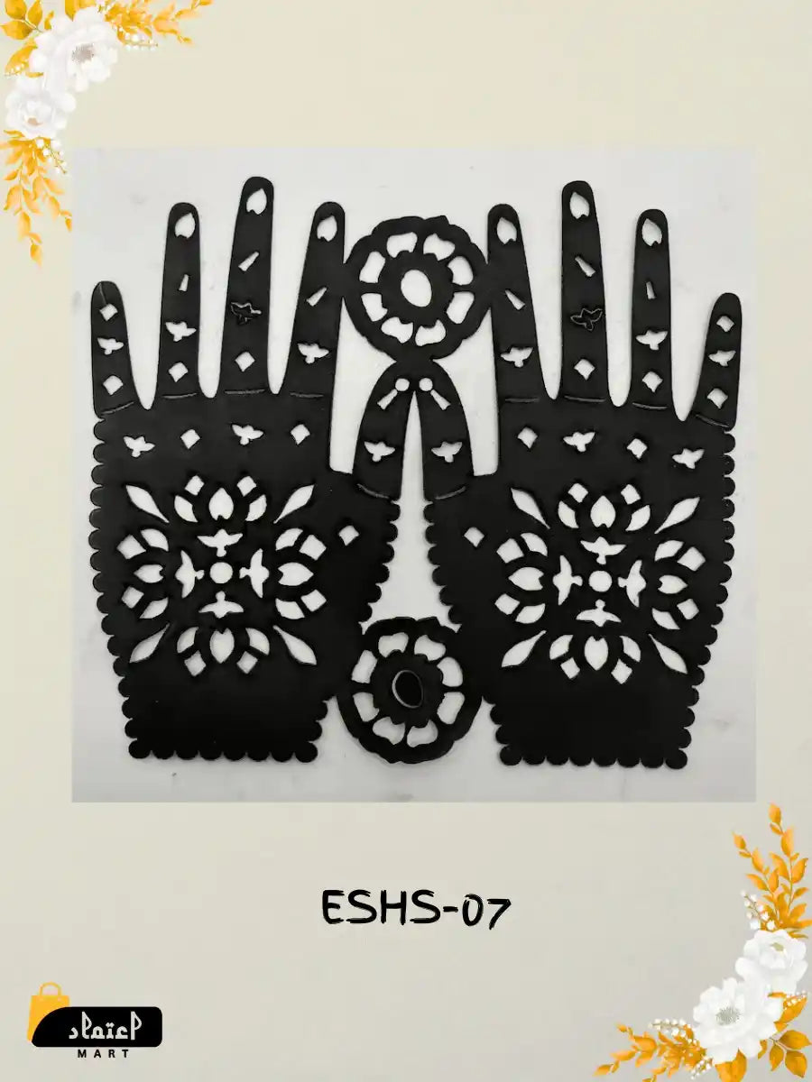 Unique Small Hand Henna Stencil Designs for Kids