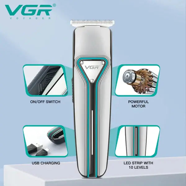 VGR V-008 Hair Trimmer: Precision Cutting, Long Battery Life
