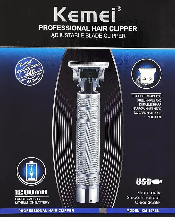 Kemei KM-1974B Hair Clipper – Beard & Hair Trimmer for Men