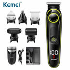 Kemei KM-696 – Ultimate 5 in 1 Grooming Kit | Beard, Hair & Body Trimmer
