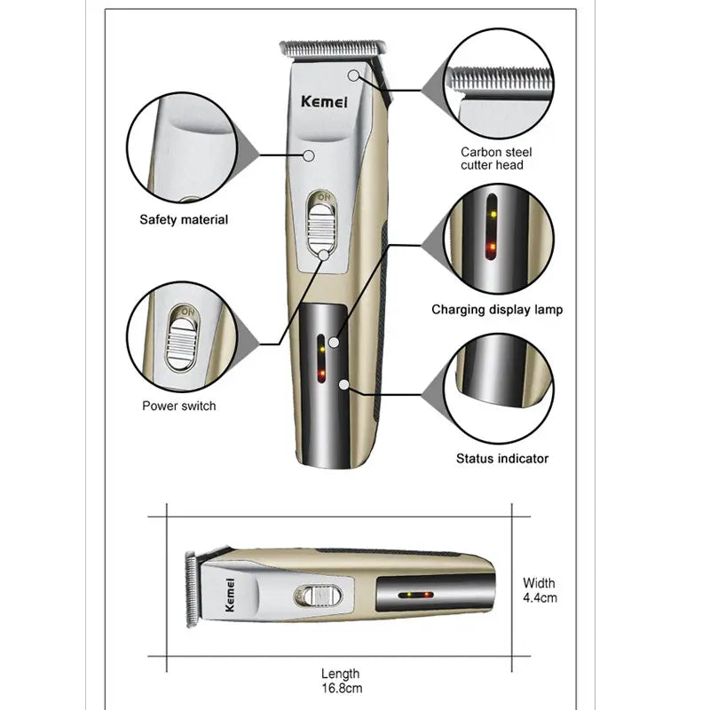 Kemei KM-2158 Professional Dual-Function Hair Clipper