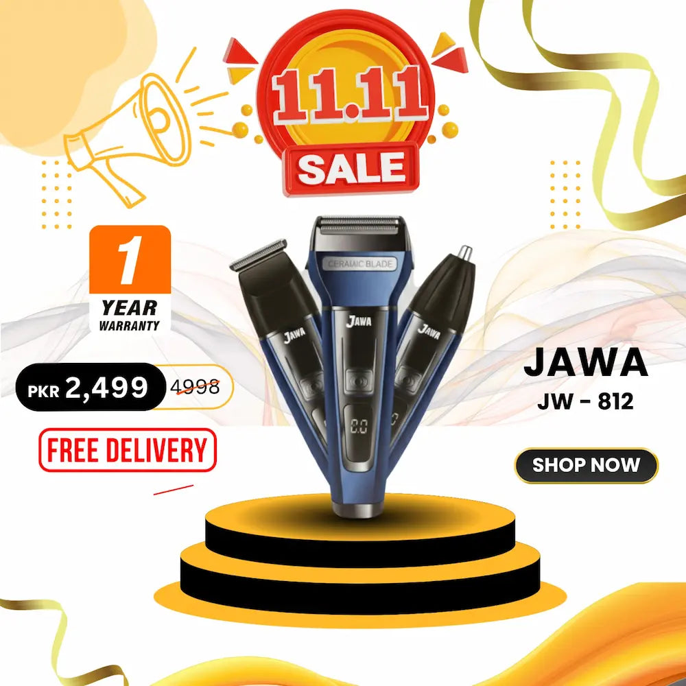 Jawa JW-812 3-in-1 Digital Grooming Kit - Pakistan