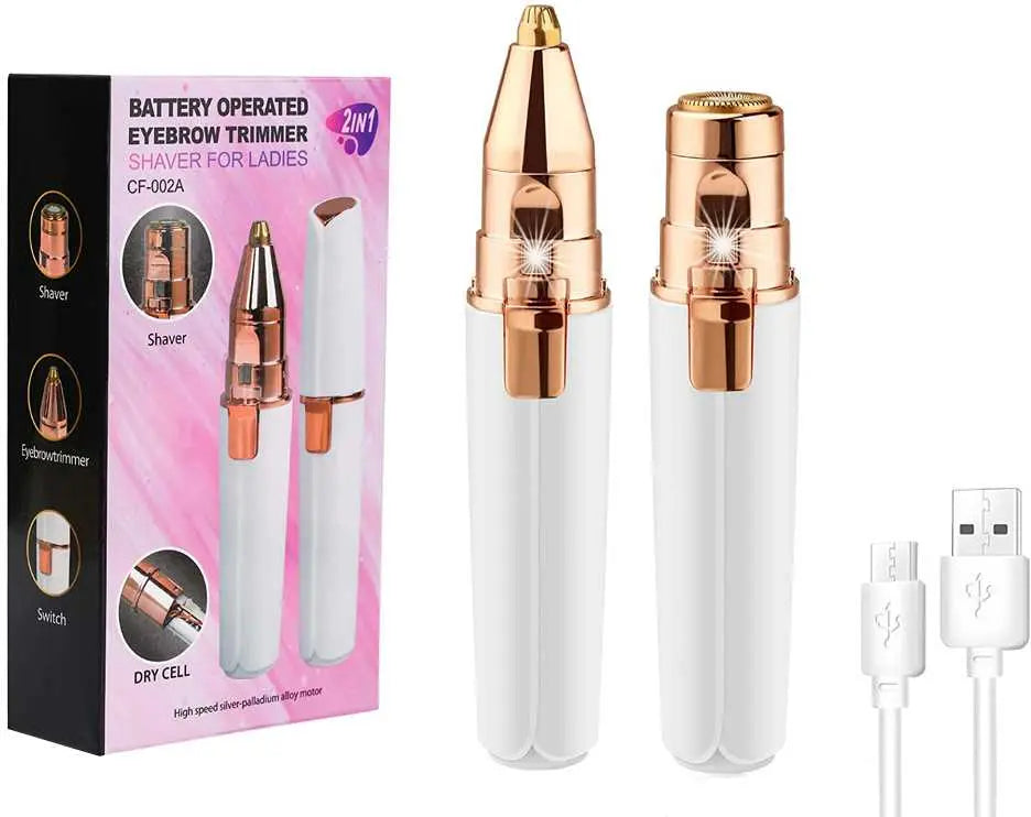 CF - 002A 2 in 1 Electric Eyebrow Hair Remover & Lady Shaver