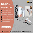 Kemei KM-3365 Hair Dryer with Three Heat Settings