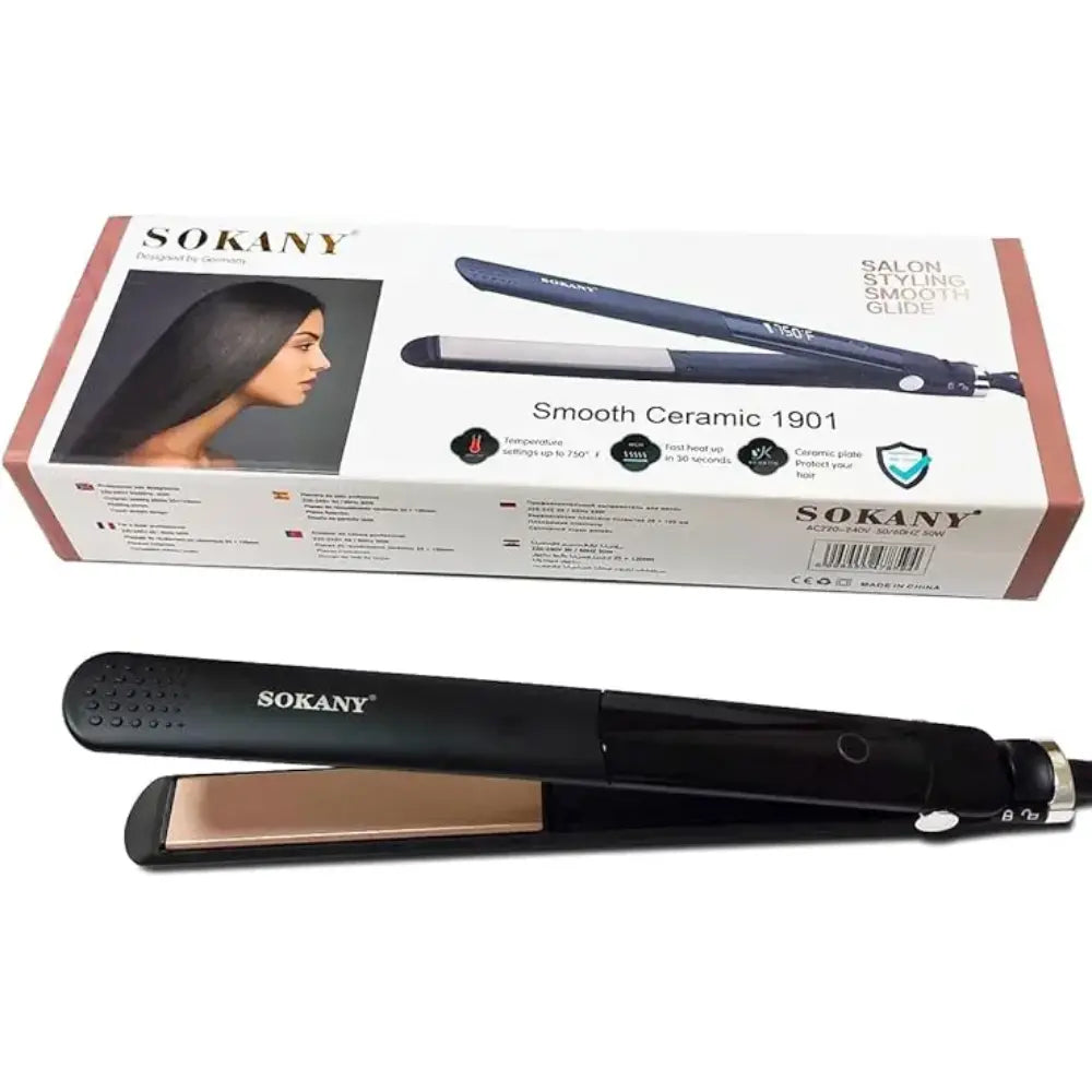 Sokany SK-1901 Hair Straightener | Fast Heat, Salon Finish