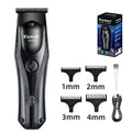 Kemei KM-593 Cordless Hair Trimmer – LED Display & Multi-Speed