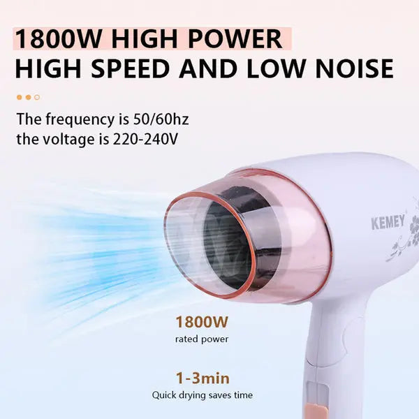 Kemei KM-3365 Hair Dryer with Three Heat Settings