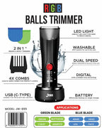 Jawa JW-899 Balls Trimmer – Men’s Groin & Body Hair Groomer