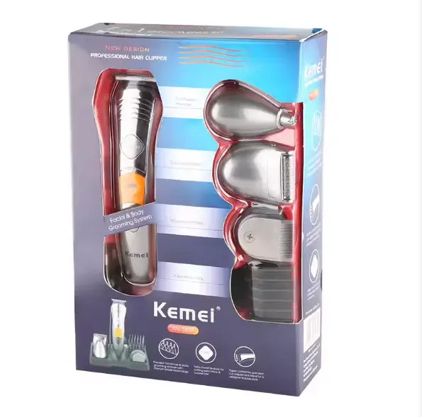 Kemei KM-580 7-in-1 Multi-Purpose Grooming Kit for Men