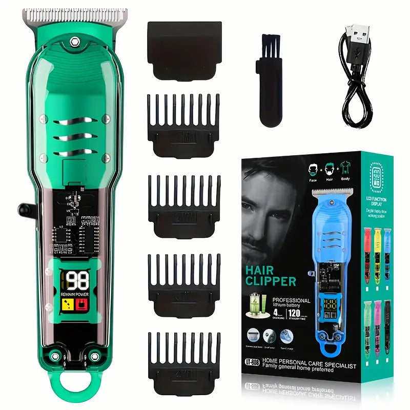 LT 808 Transparent Body Beard Trimmer & Hair Clipper