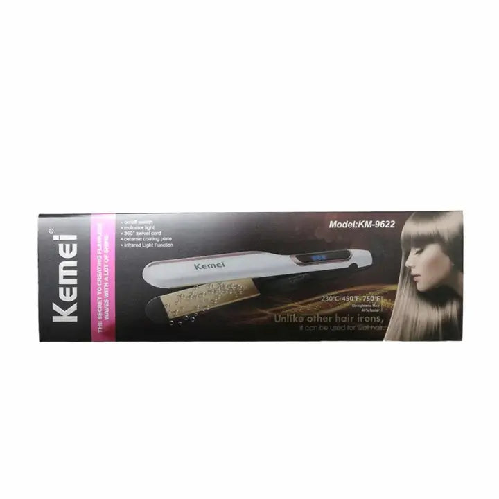 Kemei KM-9623 Hair Straightener – Wet/Dry Use