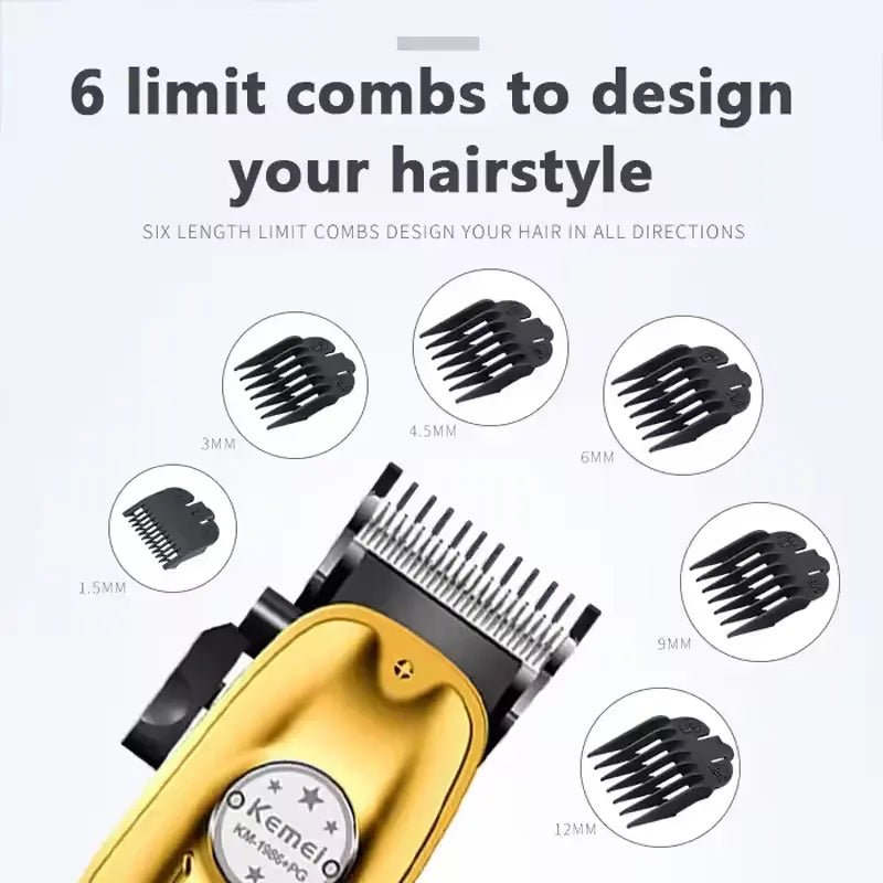 Kemei KM-1986+PG Hair Clipper & Beard Trimmer