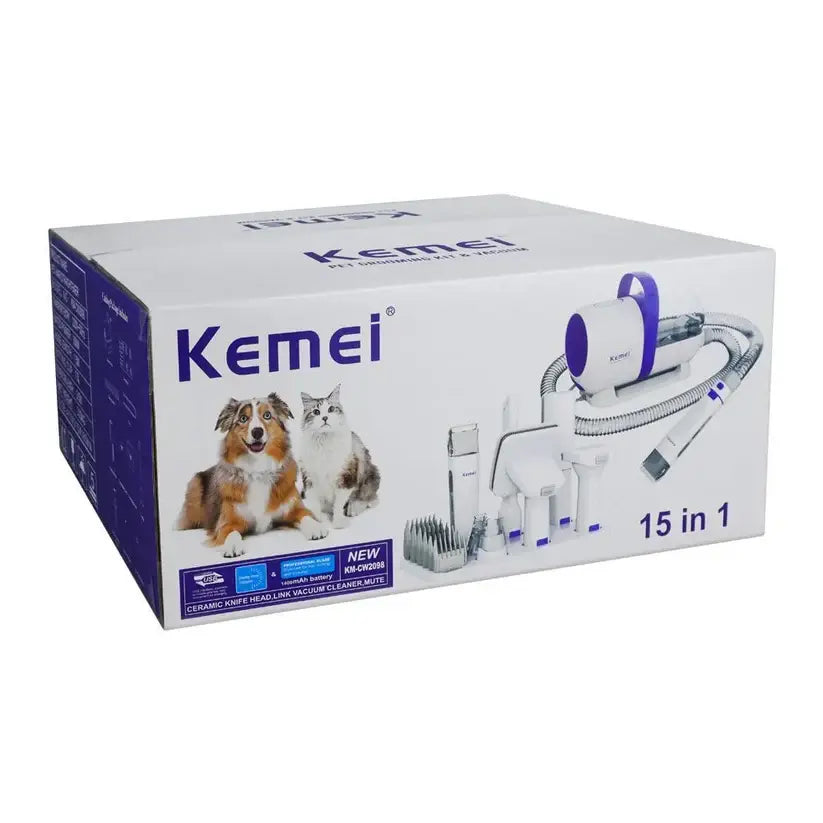 Kemei KM-2098 Pet Grooming Kit with Vacuum