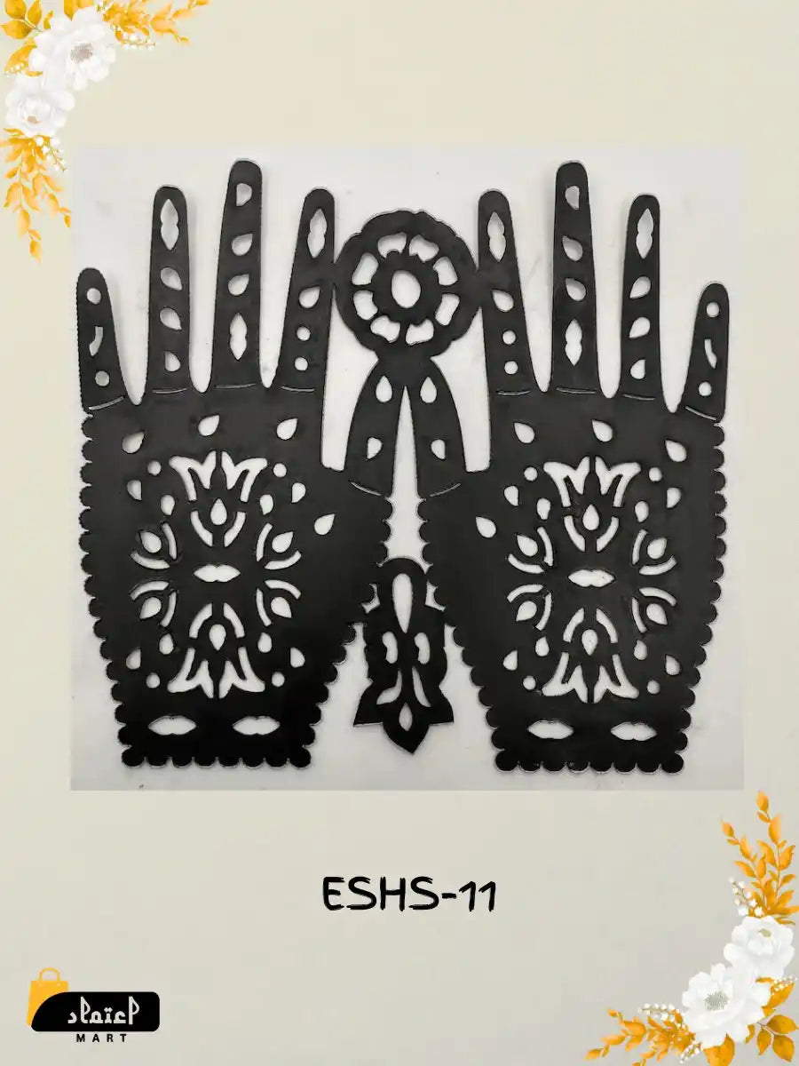 Unique Small Hand Henna Stencil Designs for Kids